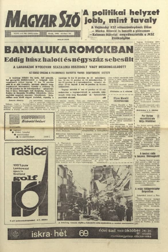 Magyar Szó, 26. évf. 1969. október 28. 298. sz. 1–16. oldal