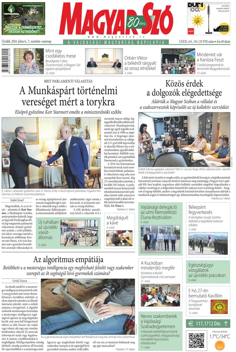 Magyar Szó, 81. évf. 2024. július 6. – 7. 154. sz. 1–32. oldal