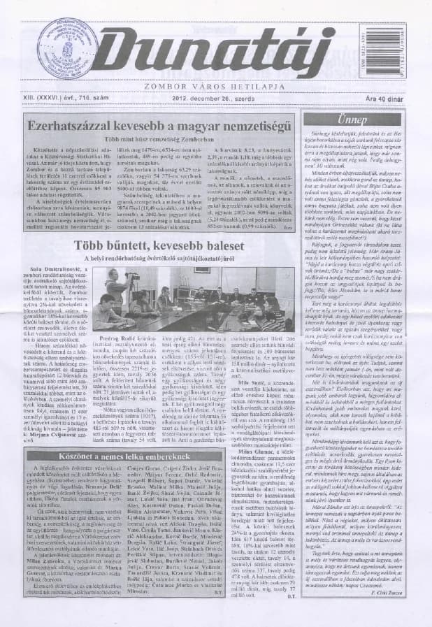 Dunatáj, 14. évf. 2012. december 26. 716. sz.
