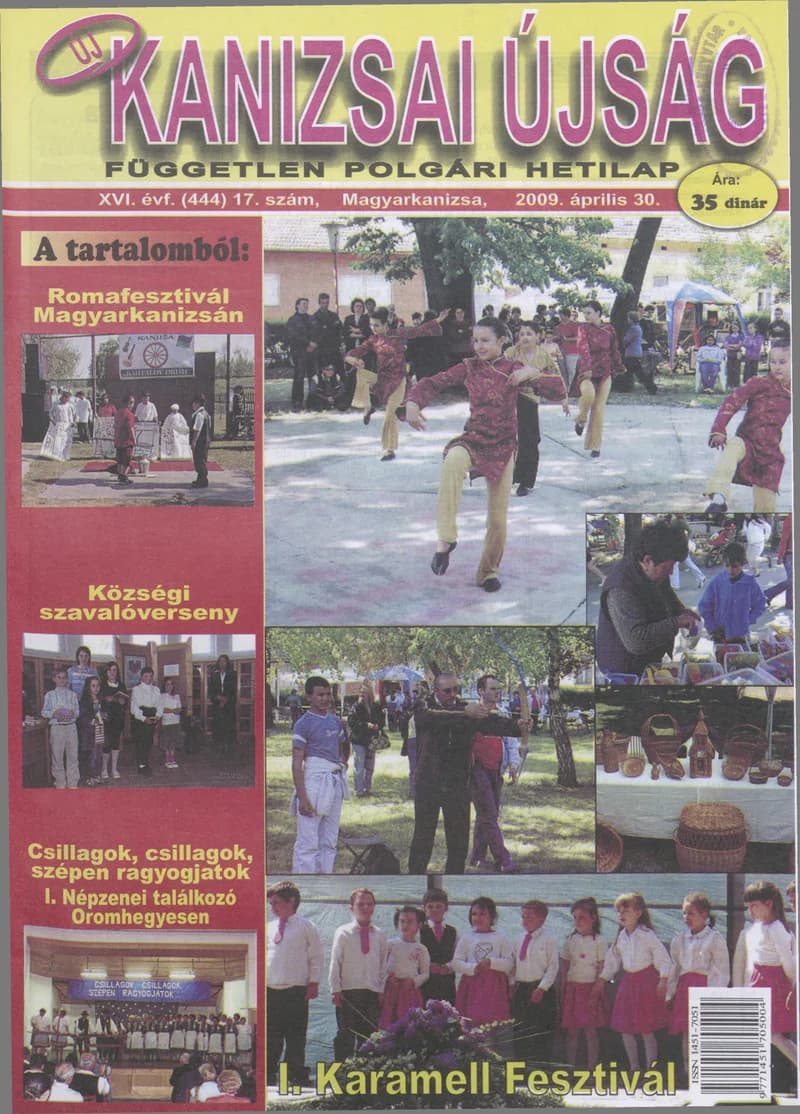 Új Kanizsai Újság, 16. évf. 2009. április 30. 17. sz.