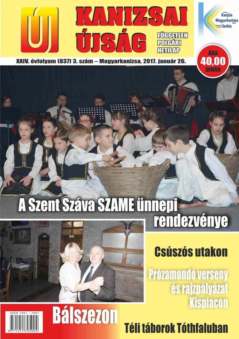 Új Kanizsai Újság, 24. évf. 2017. január 26. 3. sz.
