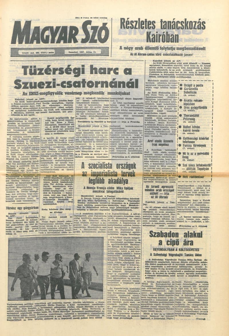 Magyar Szó, 24. évf. 1967. július 15. 192. sz. 1–12. oldal