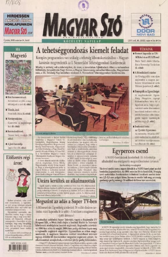 Magyar Szó, 66. évf. 2009. március 24. 68. sz. 1–20. oldal