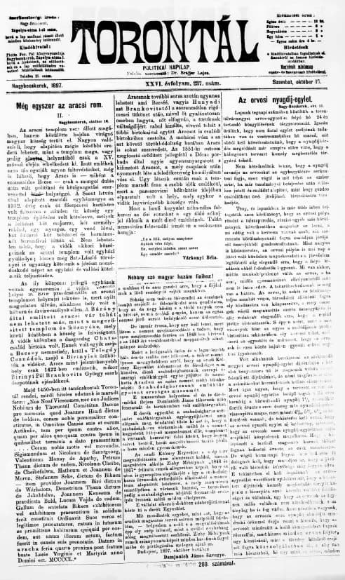 Torontál, 26. évf. 1897. október 16. 237. sz.