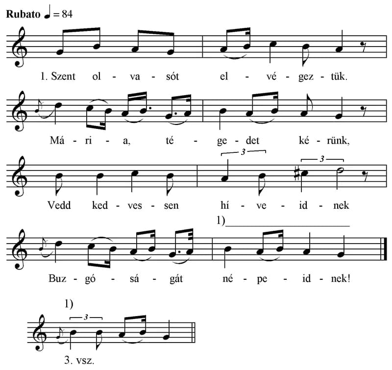 Szent olvasót elvégeztük