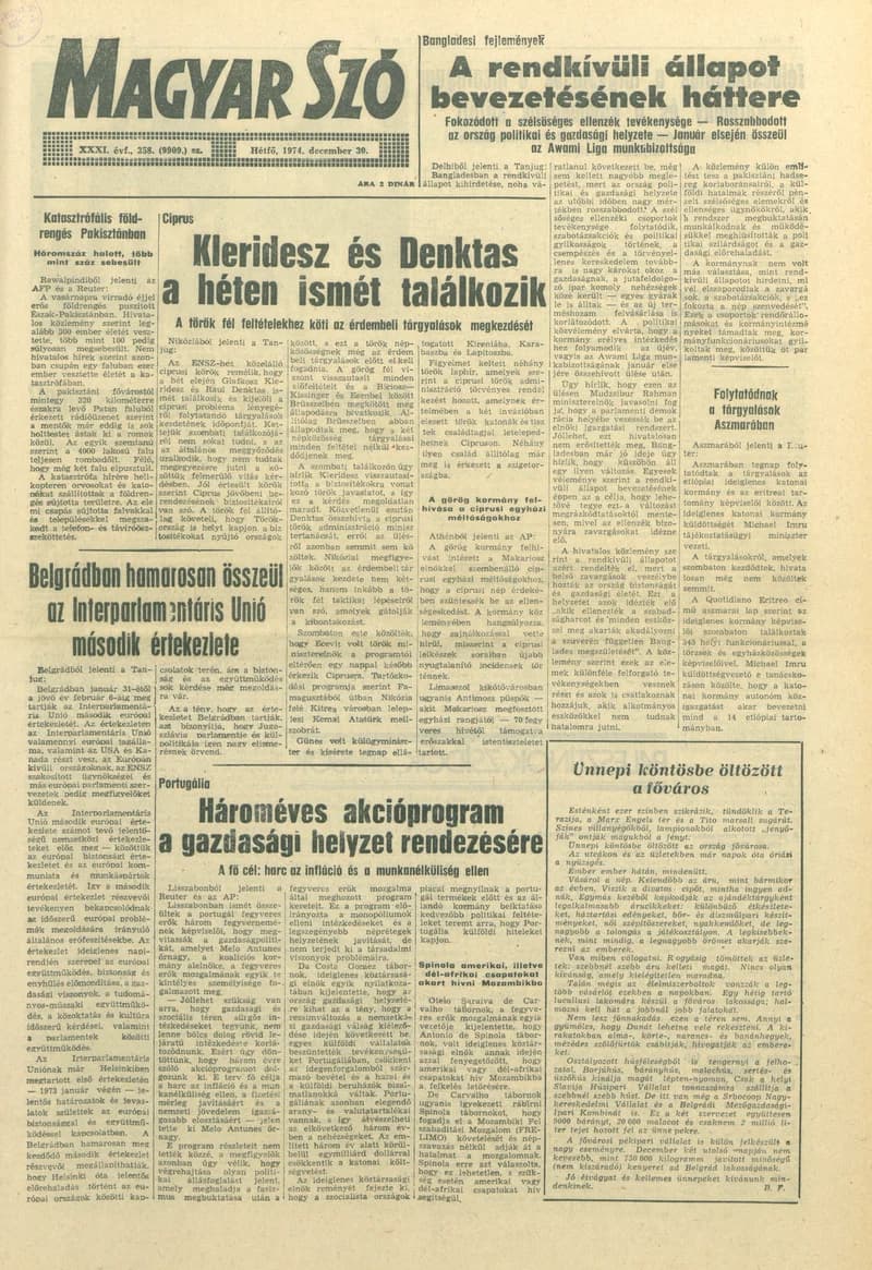 Magyar Szó, 31. évf. 1974. december 30. 358. sz. 1–6. oldal