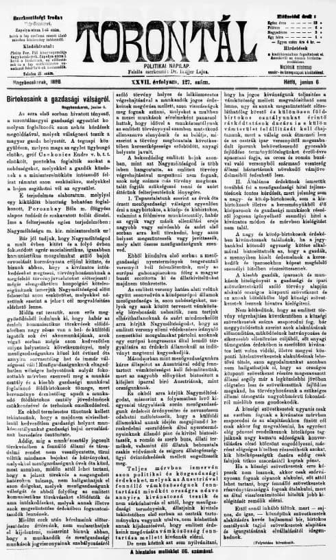 Torontál, 27. évf. 1898. június 6. 127. sz.