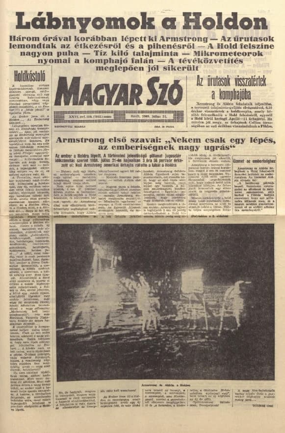Magyar Szó, 26. évf. 1969. július 21. 199. sz. 1–4. oldal
