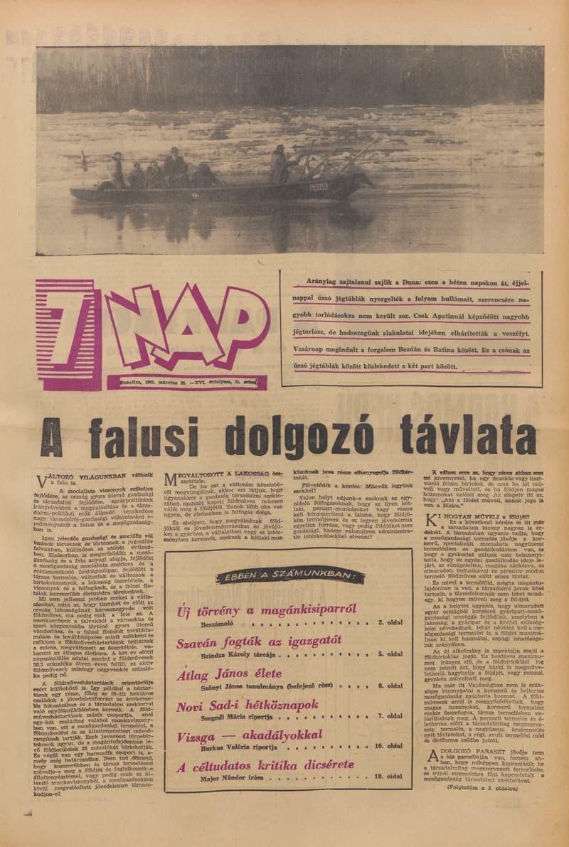 7 Nap, 18. évf. 1963. március 22. 11. sz. 1–20. oldal