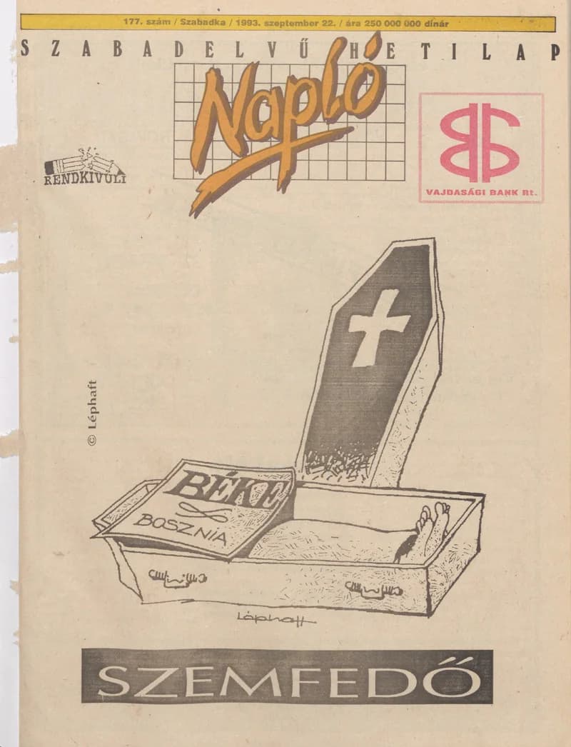 Napló - Szabadelvű hetilap, 4. évf. 1993. szeptember 22. 177. sz.