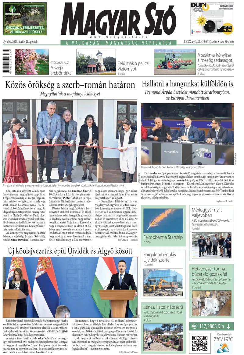 Magyar Szó, 80. évf. 2023. április 21. 89. sz. 1–16. oldal