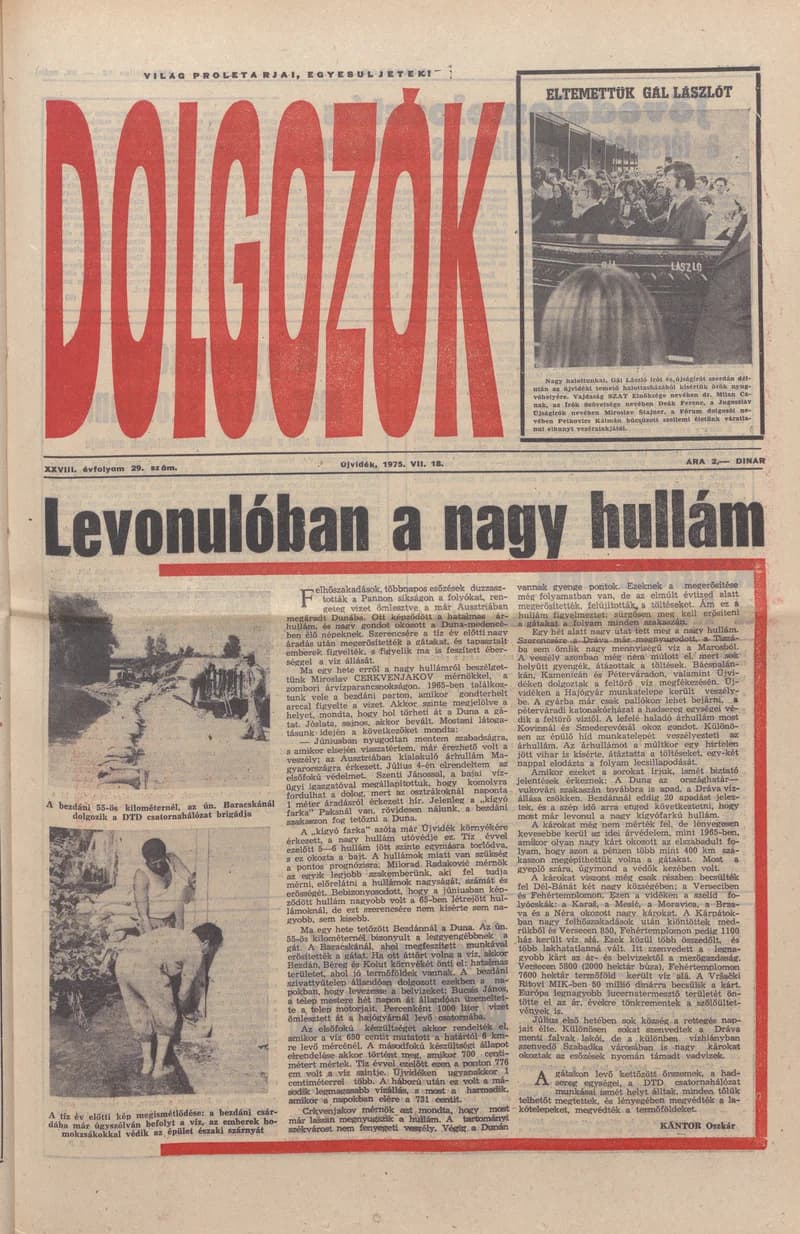 Dolgozók, 29. évf. 1975. július 18. 29. sz.