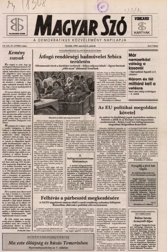 Magyar Szó, 55. évf. 1998. március 6. 57. sz.