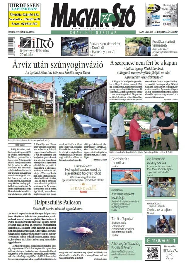 Magyar Szó, 76. évf. 2019. június 12. 133. sz. 1–16. oldal