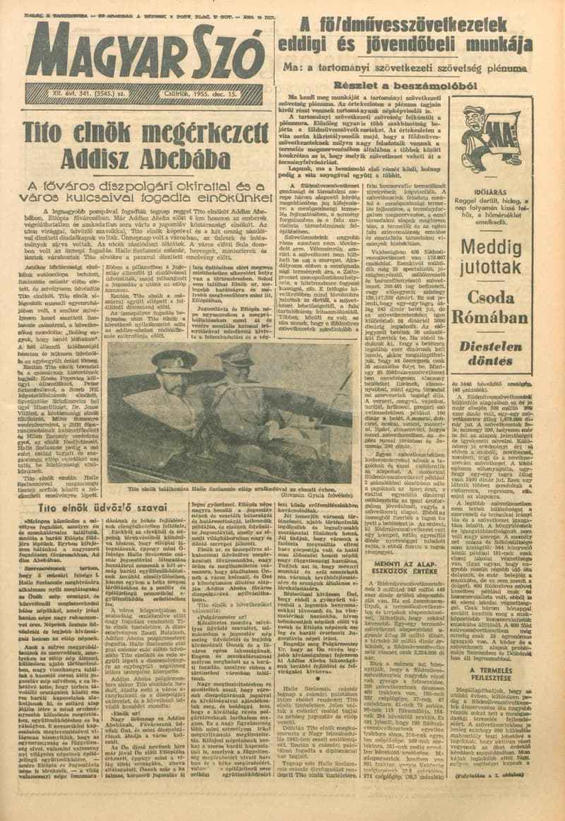 Magyar Szó, 12. évf. 1955. december 15. 341. sz. 1–8. oldal