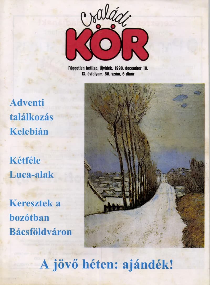 Családi Kör, 9. évf. 1998. december 10. 50. sz.