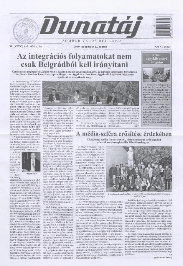 Dunatáj, 12. évf. 2010. december 8. 609. sz.