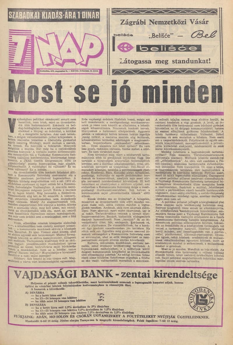 7 Nap, 28. évf. 1973. augusztus 31. 35. sz. 1–28. oldal