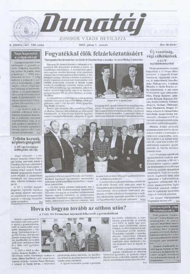 Dunatáj, 11. évf. 2009. július 1. 534. sz.