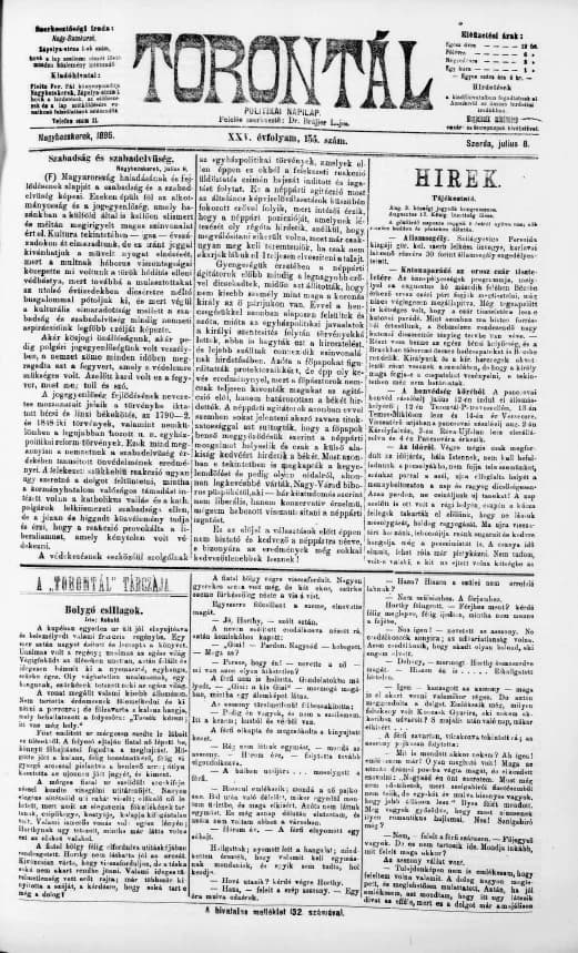 Torontál, 25. évf. 1896. július 8. 155. sz.