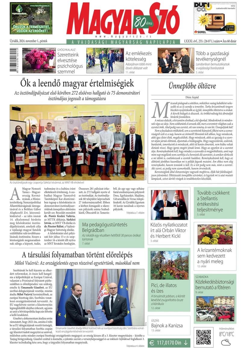 Magyar Szó, 81. évf. 2024. november 1. 255. sz. 1–16. oldal