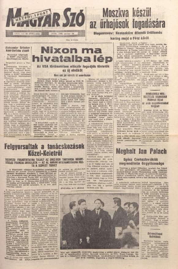 Magyar Szó, 26. évf. 1969. január 20. 18. sz. 1–14. oldal