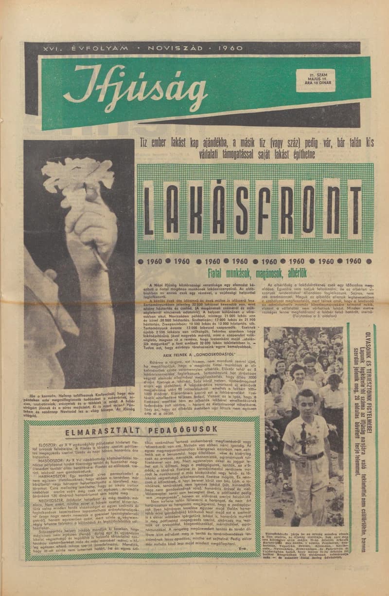 Ifjúság, 16. évf. 1960. május 19. 21. sz.