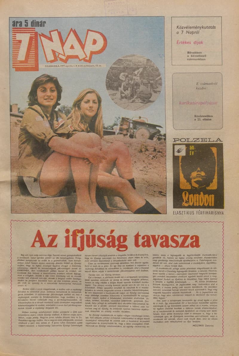 7 Nap, 32. évf. 1977. április 1. 13. sz. 1–24. oldal