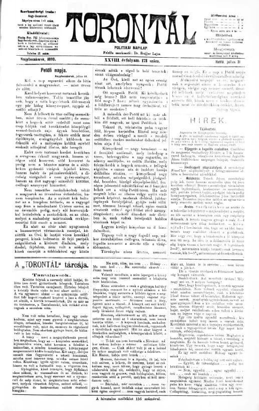 Torontál, 28. évf. 1899. július 31. 173. sz.