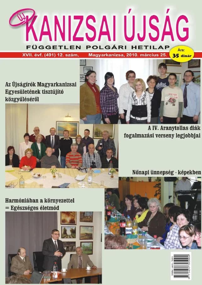 Új Kanizsai Újság, 17. évf. 2010. március 25. 12. sz.