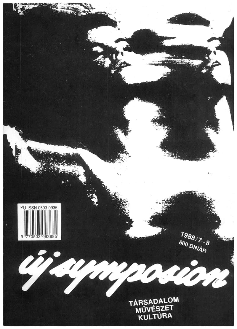 Új Symposion, 24. évf. 1988. július – augusztus. 271–272. sz. 1–36. oldal