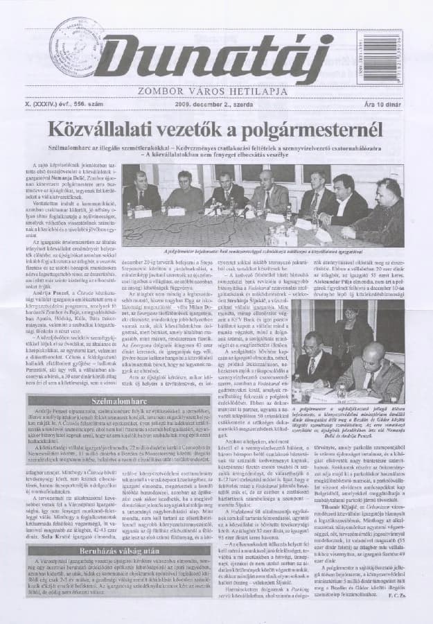 Dunatáj, 11. évf. 2009. december 2. 556. sz.