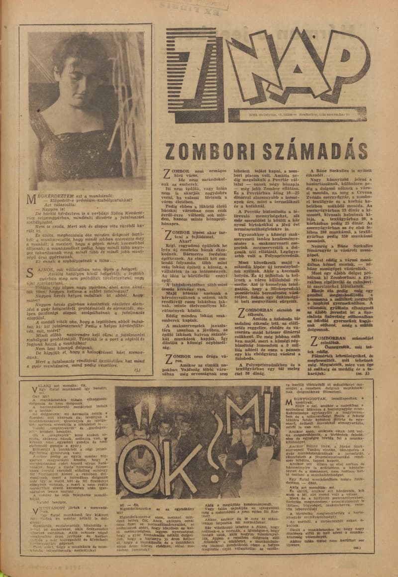 7 Nap, 13. évf. 1958. november 16. 47. sz. 1–20. oldal