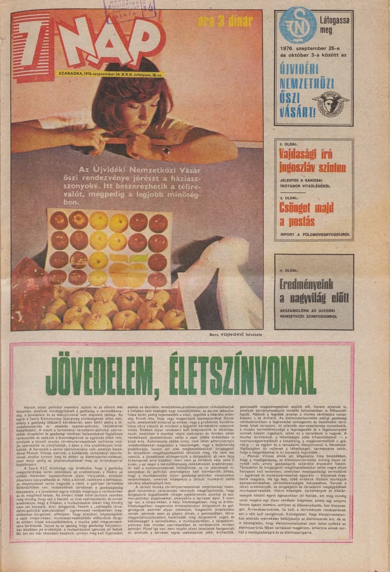 7 Nap, 31. évf. 1976. szeptember 24. 38. sz. 1–20. oldal