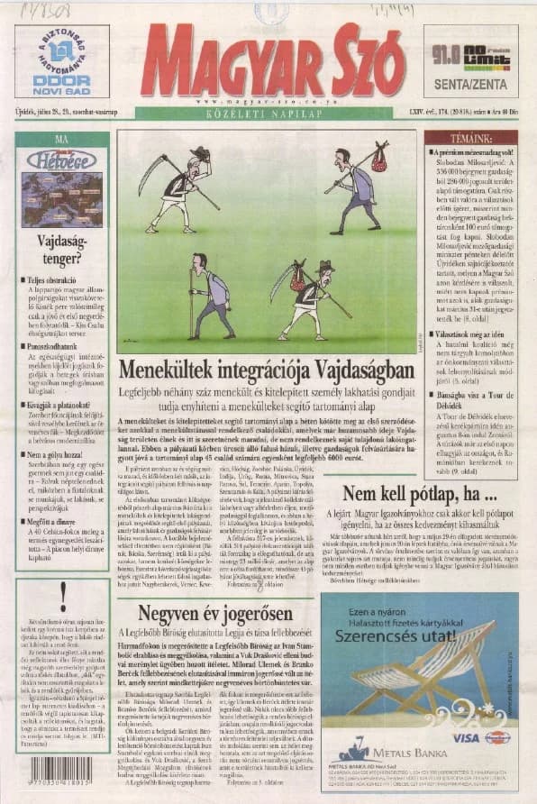 Magyar Szó, 64. évf. 2007. július 28. – 29. 174. sz. 1–12. oldal