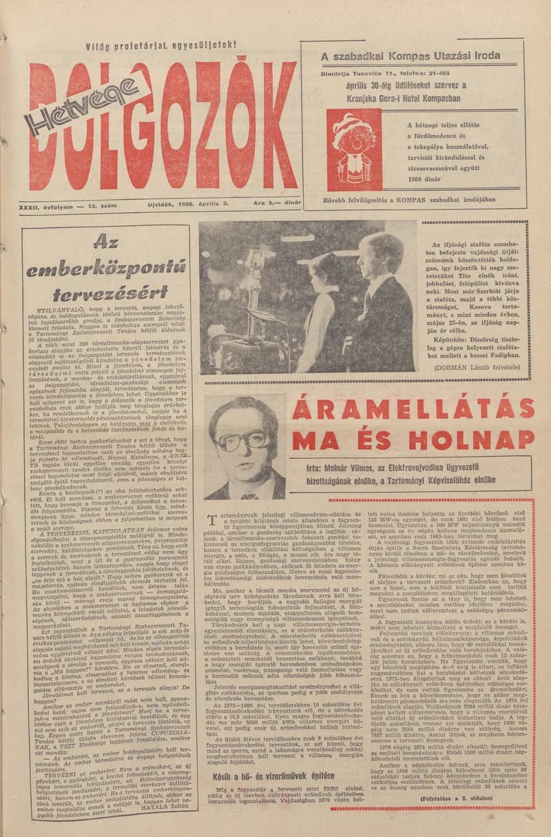 Dolgozók, 34. évf. 1980. április 3. 13. sz.