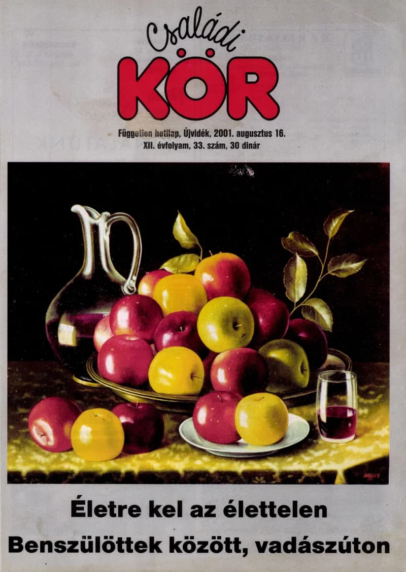 Családi Kör, 12. évf. 2001. augusztus 16. 33. sz.