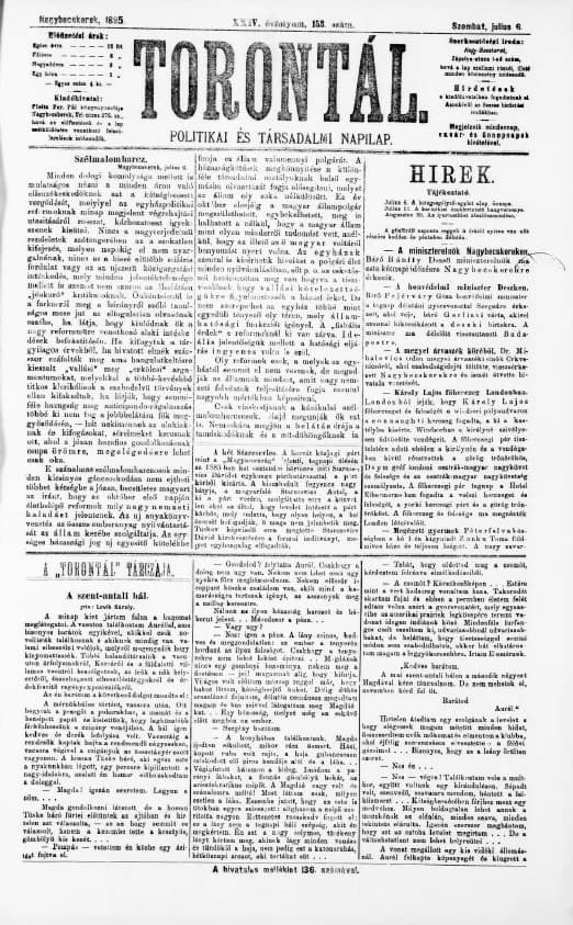Torontál, 24. évf. 1895. július 6. 153. sz.