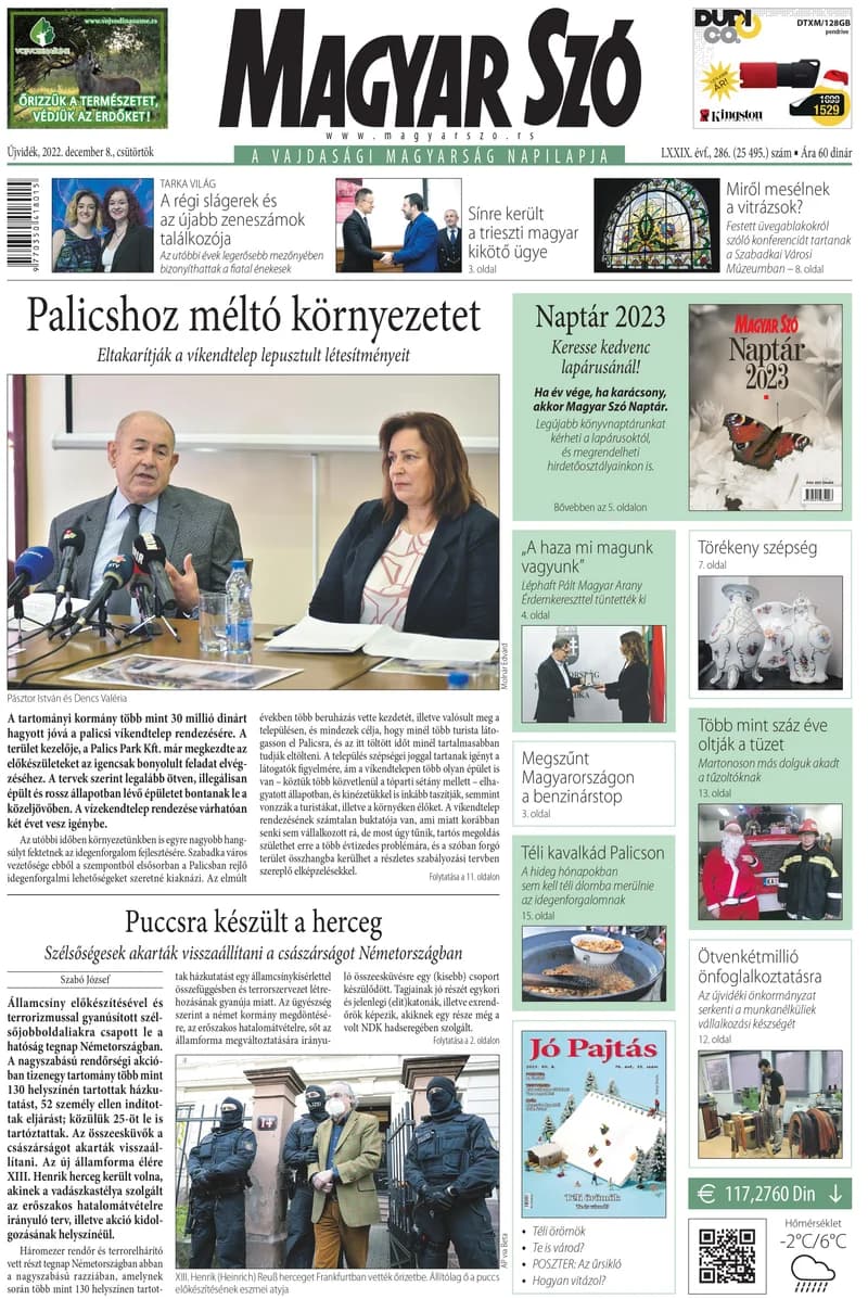 Magyar Szó, 79. évf. 2022. december 8. 286. sz. 1–20. oldal