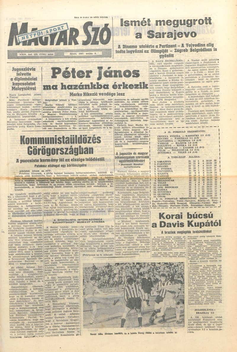 Magyar Szó, 24. évf. 1967. május 8. 123. sz. 1–16. oldal