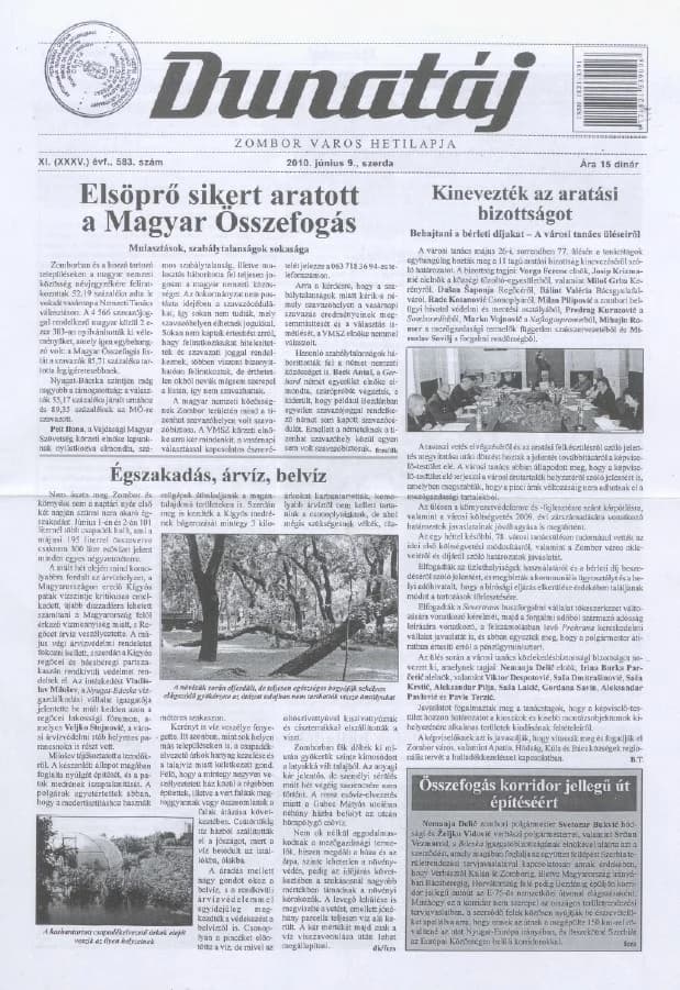 Dunatáj, 12. évf. 2010. június 9. 583. sz.