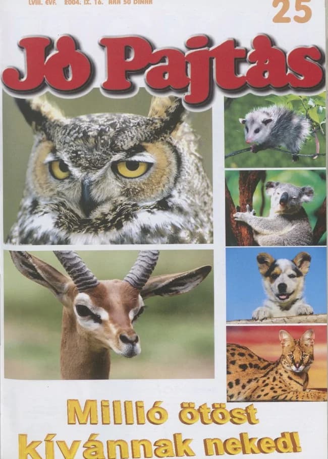 Jó Pajtás, 58. évf. 2004. szeptember 16. 25. sz.