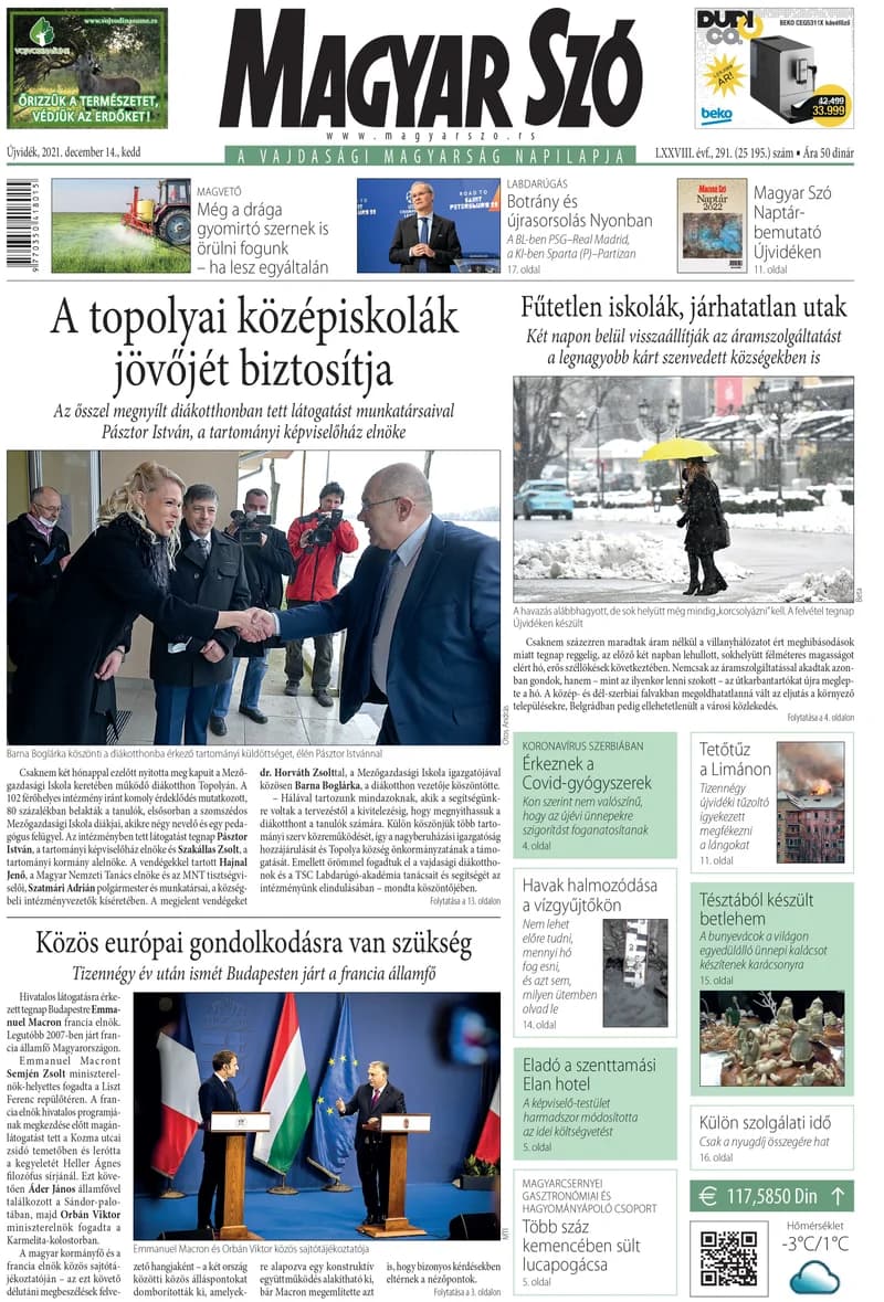 Magyar Szó, 78. évf. 2021. december 14. 291. sz. 1–20. oldal