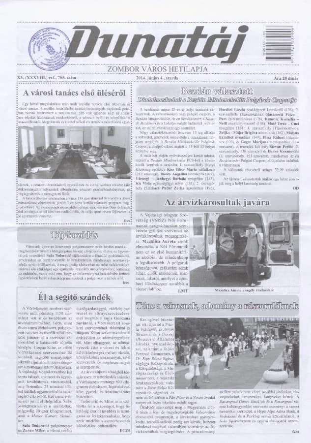 Dunatáj, 16. évf. 2014. június 4. 785. sz.