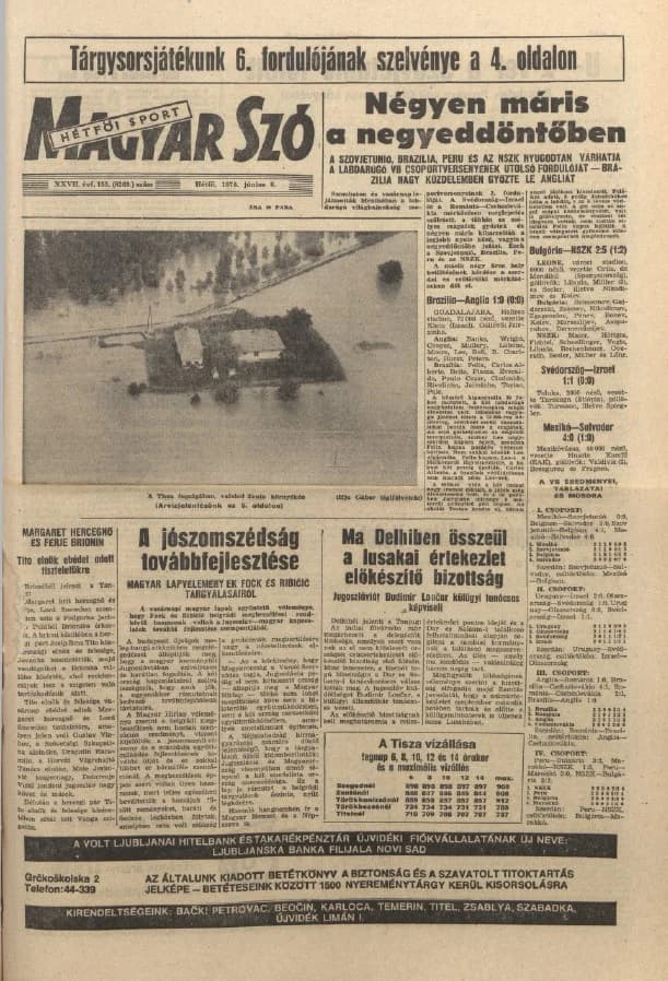 Magyar Szó, 27. évf. 1970. június 8. 155. sz. 1–16. oldal