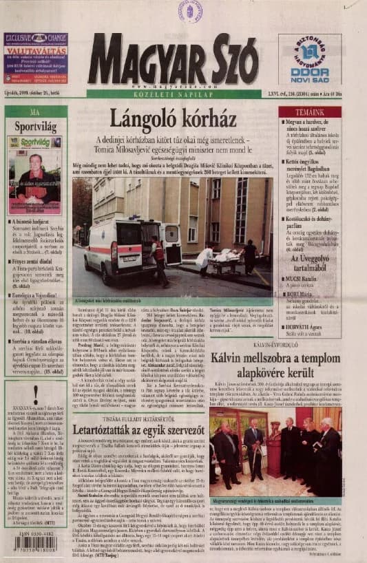 Magyar Szó, 66. évf. 2009. október 26. 250. sz. 1–16. oldal