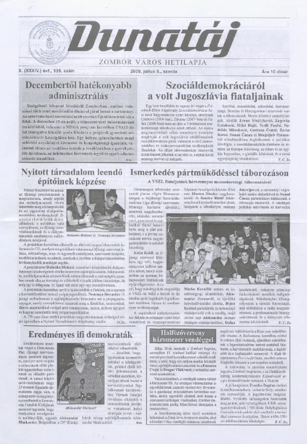 Dunatáj, 11. évf. 2009. július 8. 535. sz.