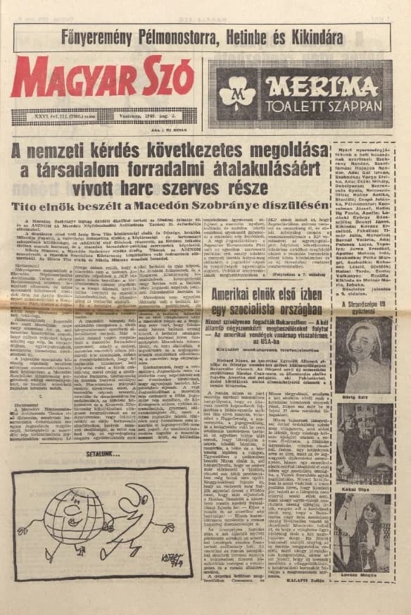 Magyar Szó, 26. évf. 1969. augusztus 3. 212. sz. 1–32. oldal