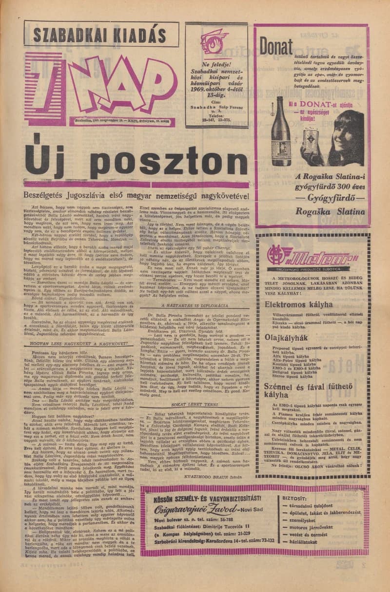 7 Nap, 24. évf. 1969. szeptember 19. 38. sz. 1–16. oldal