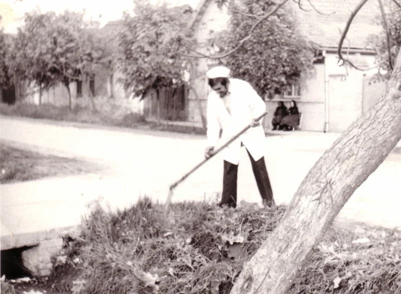 Bolt körüli takarítás